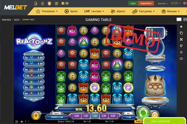 MelBet Casino screen shot
